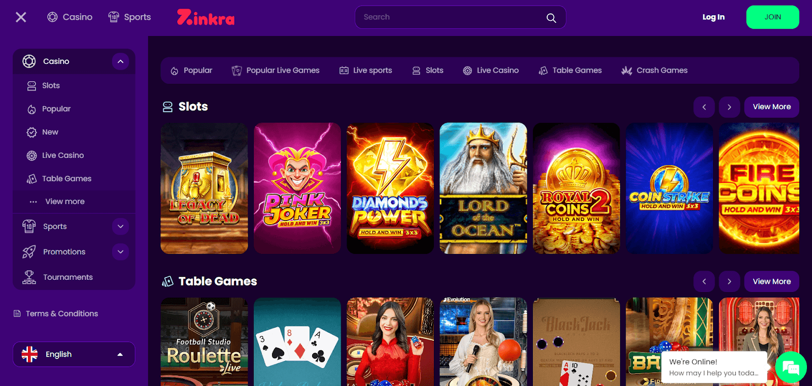 Zinkra Casino - Image 2