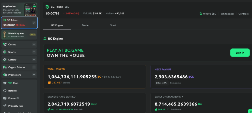 7 Crypto Casinos That Have Native Tokens: Utility, Rewards & Staking - Image 3